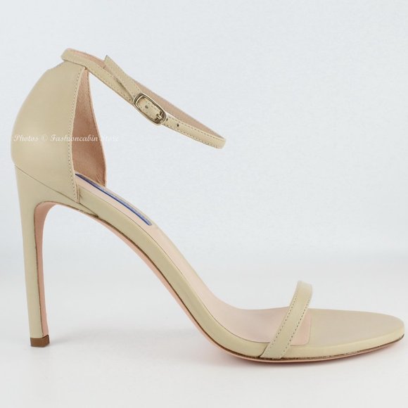 New Stuart Weitzman Nudistsong Ankle Strap Sandals, US 10, 4” Heel Made in Spain main image 11